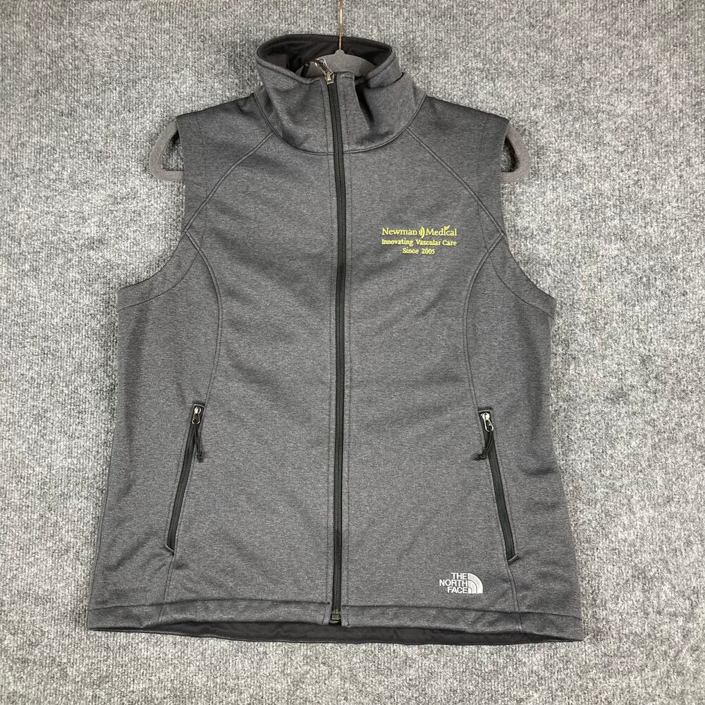 The North Face Vest Womens Size L Gray Full Zip Fleece Outdoor